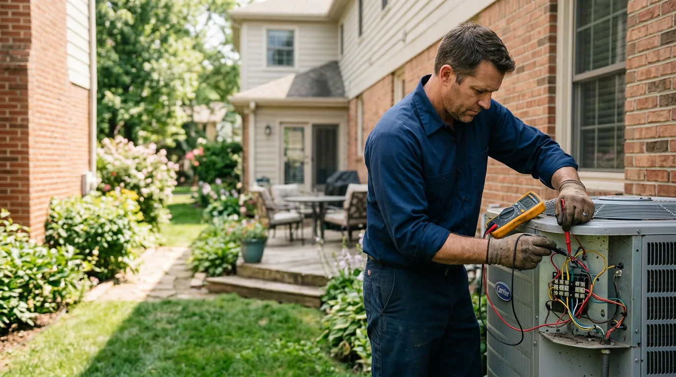 HVAC technician working near Flinton, PA
